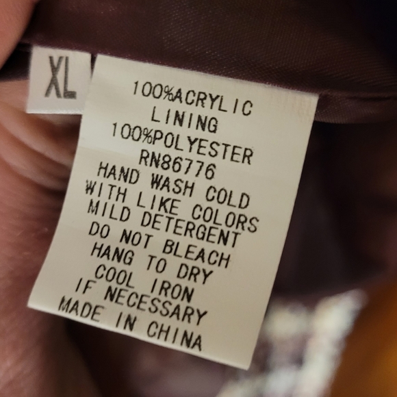 209 West | NWT Women's Multicolor Tweed Coat Size XL - Picture 6 of 6